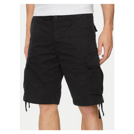 Jack&Jones Bavlnené šortky Cole 12253122 Čierna Loose Fit Jack & Jones