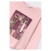 Detská bavlnená košeľa s dlhým rukávom Mayoral ružová farba