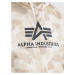 ALPHA INDUSTRIES Mikina  béžová / tmavošedá / čierna