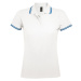 SOĽS Pasadena Women Damské polo tričko SL00578 White / Aqua