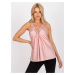 PÚDROVÝ TOP S ČIPKOVÝM LEMOVANÍM A RAMIENKAMI -TW-TP-BI-1322.57-JPOWDER PINK