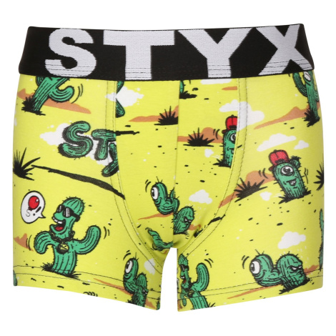 Detské boxerky Styx art športová guma kaktusy (GJ1351)