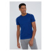 Športové tričko CMP modrá farba, jednofarebné