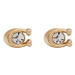 Coach Náušnice Signature Stone Stud Earrings 37440614GLD110 Zlatá