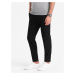 Ombre Men's pants with a classic cut in a delicate check - black