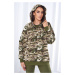 3-piece moor set of sweatshirt, top and leggings khaki + ecru