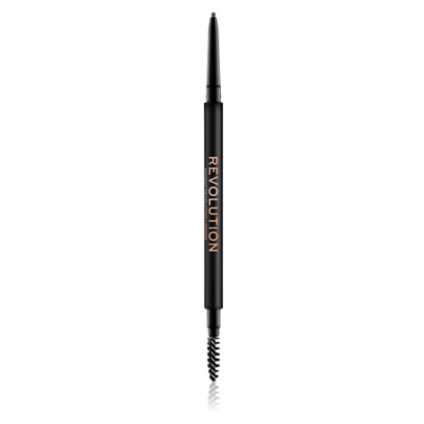 Makeup Revolution Precise Brow Pencil precízna ceruzka na obočie s kefkou odtieň Brown