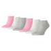 PUMA Ponožky  sivá melírovaná / ružová / biela