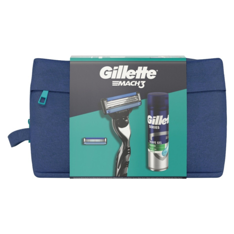 GILLETTE Mach3 Strojček + gél 200 ml Darčekové balenie