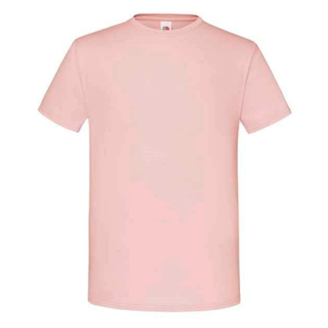 Men's Powder T-shirt Combed Cotton Iconic Sleeve Fruit of the Loom