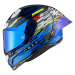 Nexx X.R3R Glitch Racer Blue Neon Prilba