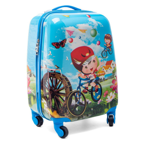 Modrý detský kufor na kolieskach &quot;Cyclist&quot; - veľ. M