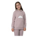 Dievčenská turistická mikina s kapucňou 4F JUNIOR SWEATSHIRT F277-52S-LIGHT VIOLET