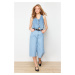 Trendyol Blue More Sustainable High Waist Denim Bermuda