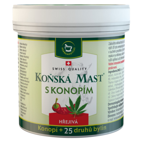 Herbamedicus Konopný hrejivý balzam s konopou 250 ml