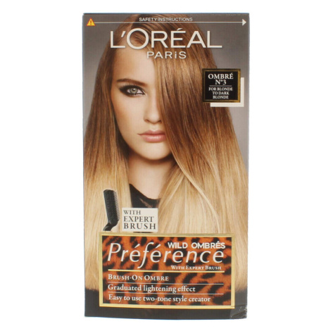 L'oréal  Preference Tie   Dye Hair Color - Ombré N°3  Farbenie Hnedá