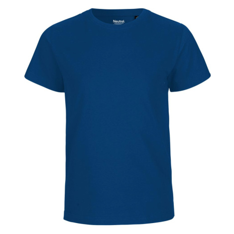 Neutral Detské tričko s krátkym rukávom z organickej Fairtrade bavlny - Kráľovská modrá