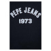 Detská bavlnená košeľa s dlhým rukávom Pepe Jeans Paullete tmavomodrá farba, s potlačou