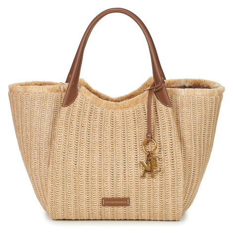 Emporio Armani  WOMEN'S SHOPPING BAG  Veľká nákupná taška/Nákupná taška Béžová