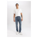 DEFACTO Pedro Slim Fit Narrow Fit Regular Waist Narrow Leg Jean Trousers