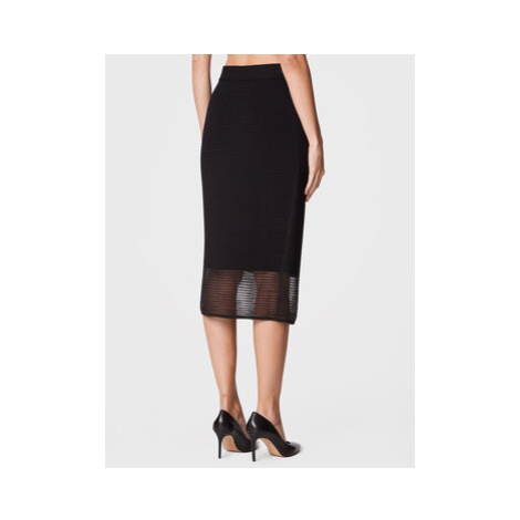 Sisley Puzdrová sukňa 11APM0002 Čierna Slim Fit
