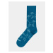 Modré vzorované ponožky Fusakle Srnky
