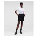 Sukňa Karl Lagerfeld Sparkle Boucle Skirt Čierna