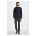 TRIČKO GANT SLIM PIQUE LS T-SHIRT EVENING BLUE