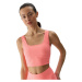 Dámska tréningová športová podprsenka 4F SLEEVELESS-4FWSS24TSLEF072-63N-CORAL NEON