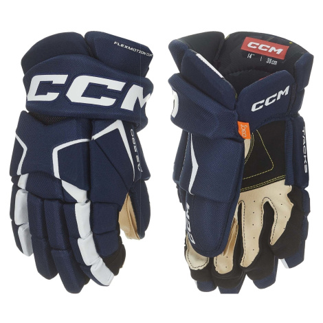 CCM Tacks AS 580 SR Navy/White Hokejové rukavice