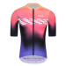 MONTON Cyklistický dres s krátkym rukávom - CARDIN - fialová/čierna/ružová