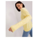 Light yellow cable knit sweater