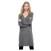 Jacqueline de Yong Dámske šaty JDYELANORA Relaxed Fit 15207844 Dark Grey Melange XS