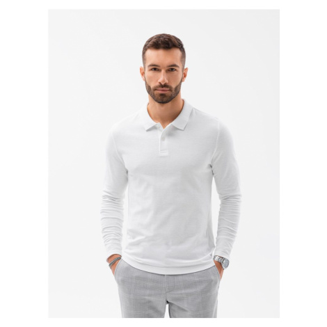 Tričko s dlhým rukávom v bielej farbe L132
