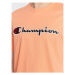 Champion Tričko Script Logo Embroidery 218007 Oranžová Regular Fit