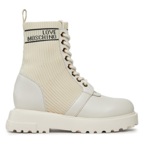 LOVE MOSCHINO Šnurovacia obuv JA24324G0HIY612A Biela