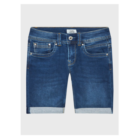 Pepe Jeans Džínsové šortky Tracker Short PB800696JS0 Modrá Slim Fit