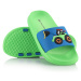 Alpine Pro Okifo Detské papuče KBTA364 neon green gecko 31