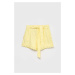 Detské krátke nohavice Guess žltá farba, jednofarebné,