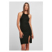 Women's dress with ribbed neck warmer black