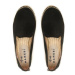 Manebi Espadrilky Suede Flat Espadrilles Čierna