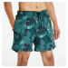 Plavky Urban Classics Pattern Swim Shorts Green Leafs