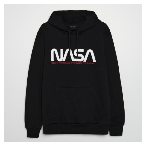 Cropp - Mikina s kapucňou NASA - Čierna