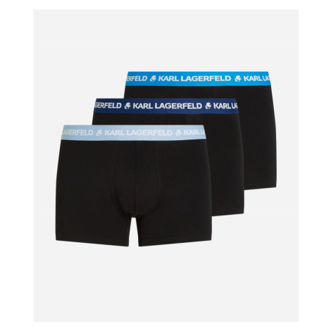 Spodná Bielizeň Karl Lagerfeld Logo Trunk Colorband 3-Pack Modrá