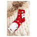 Women's socks with Santa Claus Red