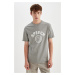 DEFACTO Regular Fit Crew Neck Printed Short Sleeve T-Shirt