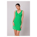 K159 Mini šaty bez ramienok - zelené