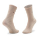 Tommy Hilfiger Súprava 2 párov vysokých dámskych ponožiek 100001494 Ružová