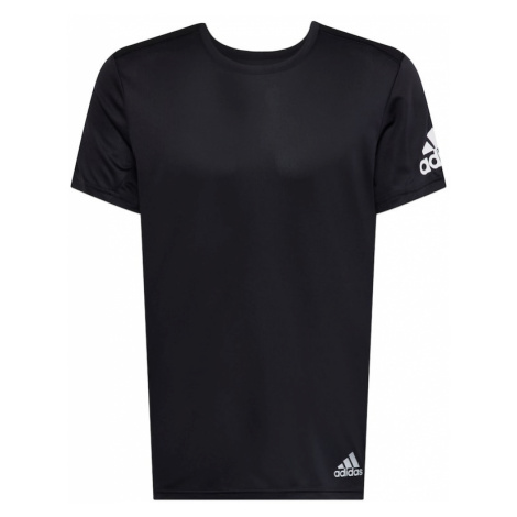 ADIDAS SPORTSWEAR Funkčné tričko 'Run It'  čierna / biela