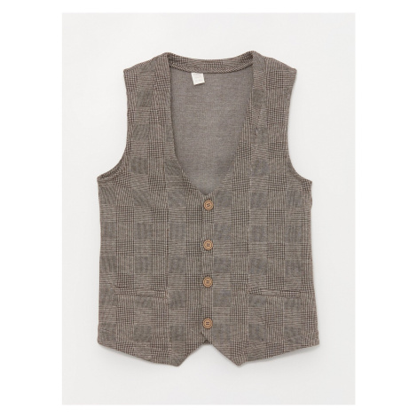 LC Waikiki Plaid Boys' Vest